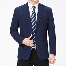男士2023年秋季新款长袖休闲西服中青年纯色便服外套AJY907-P155，男装西服，电商B212（原钱塘6029）