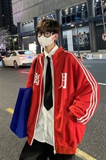 港风潮流时尚百搭宽松舒适潮牌休闲璃月夹克A061-XJK9045-P65限88，男装夹克，电商A061