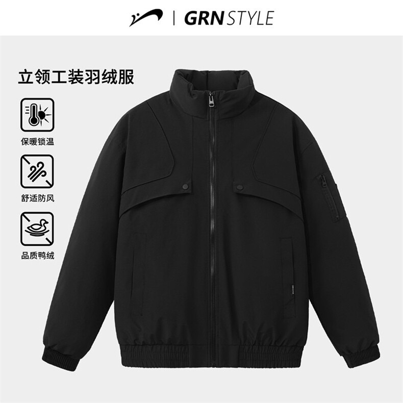 1506-1/MM50201/P78男款冬季2025年立领棉袄男士加厚棉衣暖上衣图片