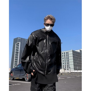 美式复古高街夹克男春秋季新款潮牌宽松棒球服外套图片