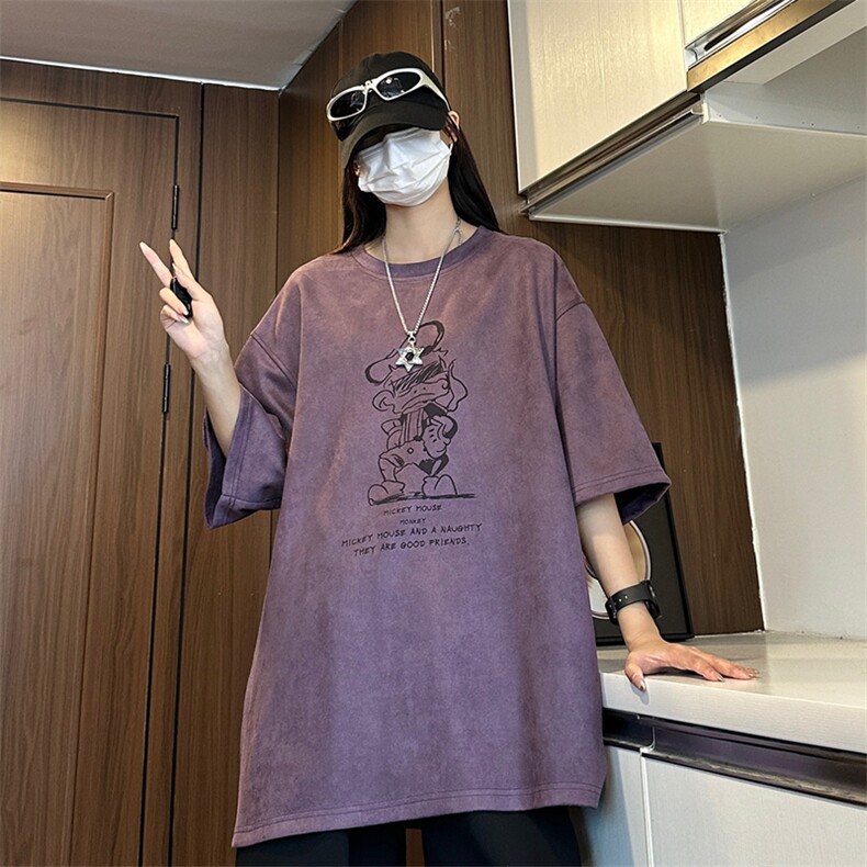 高转化 复古重磅短袖t恤男新美式潮牌流X416B-1-DY3021-特P25限39图片