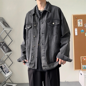 2025春装港风中性男女夹克破洞牛仔衣JK13 P70图片