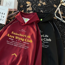 得物品质秋款男女连帽卫衣反光条纹字母印花夹克外套WY67P50，男装夹克，星座1013-1