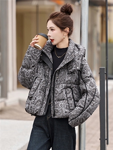 2025年冬季印花90白鸭绒羽绒服图片