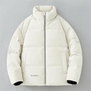 立领机车皮衣羽绒服2024年冬季新款加厚情侣款PU皮保暖外套1001
