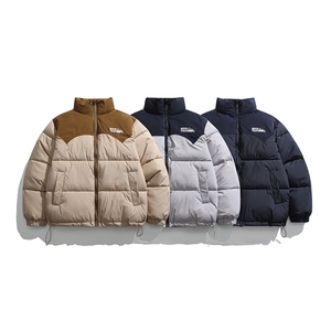 2026冬季新款男装日系潮牌拼色宽松休闲棉服加厚外套MY362-F138