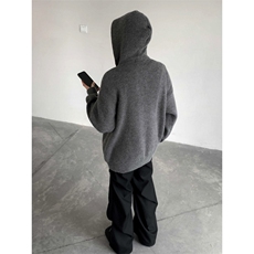 高品质连帽毛衣开衫针织衫外套W6600，男装针织衫/毛衣，星座1212