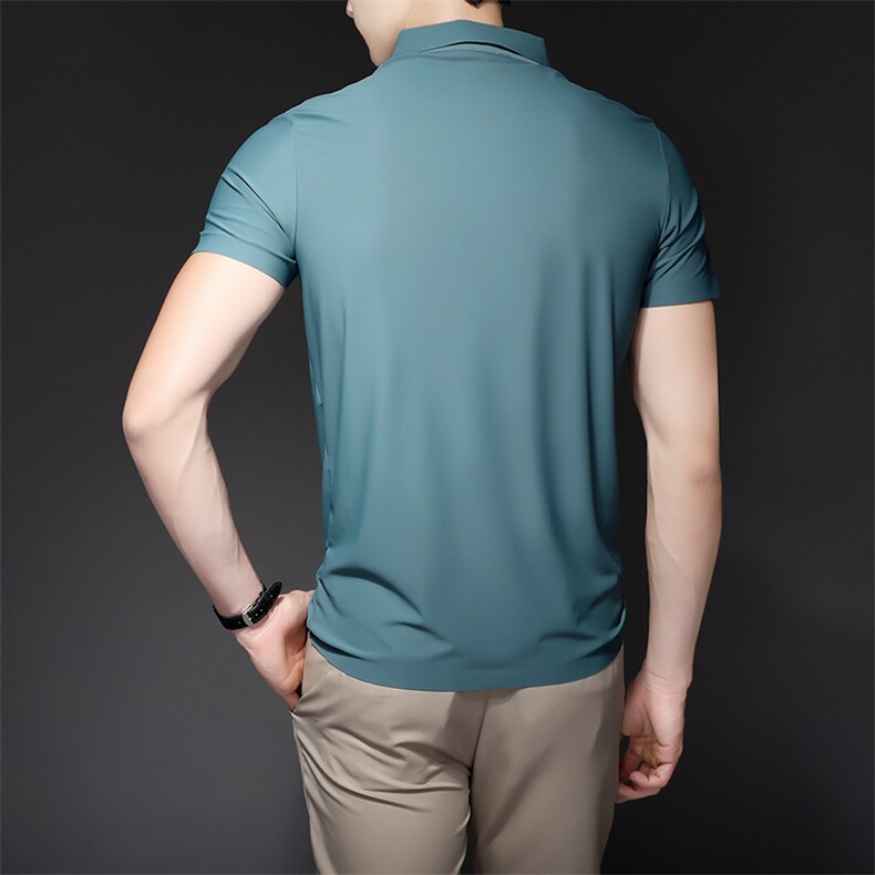 夏季冰丝无痕POLO衫男士高端百搭商务翻领T恤上衣PL1199-P38,男装Polo衫,电商B306