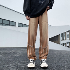 K1943-P45欧美hiphop挂链扎染牛仔裤，男装休闲裤，星座1501-1