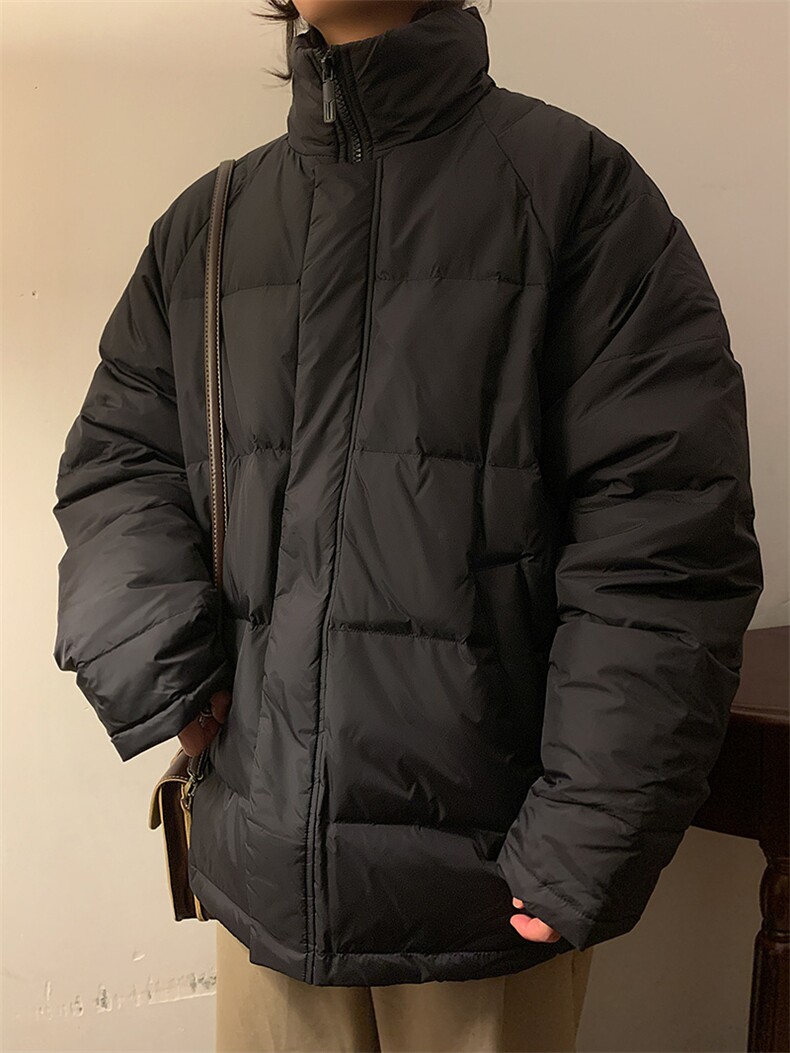 冬季大码胖子纯色学生男女款短款轻薄羽绒服白鸭绒90绒,男装羽绒服,星座301D-4(原星座1004-4）
