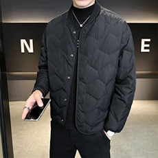 新标90绒冬季新款轻薄款羽绒服男棒球领保暖A329-YR2512-P185，男装羽绒服，电商A329