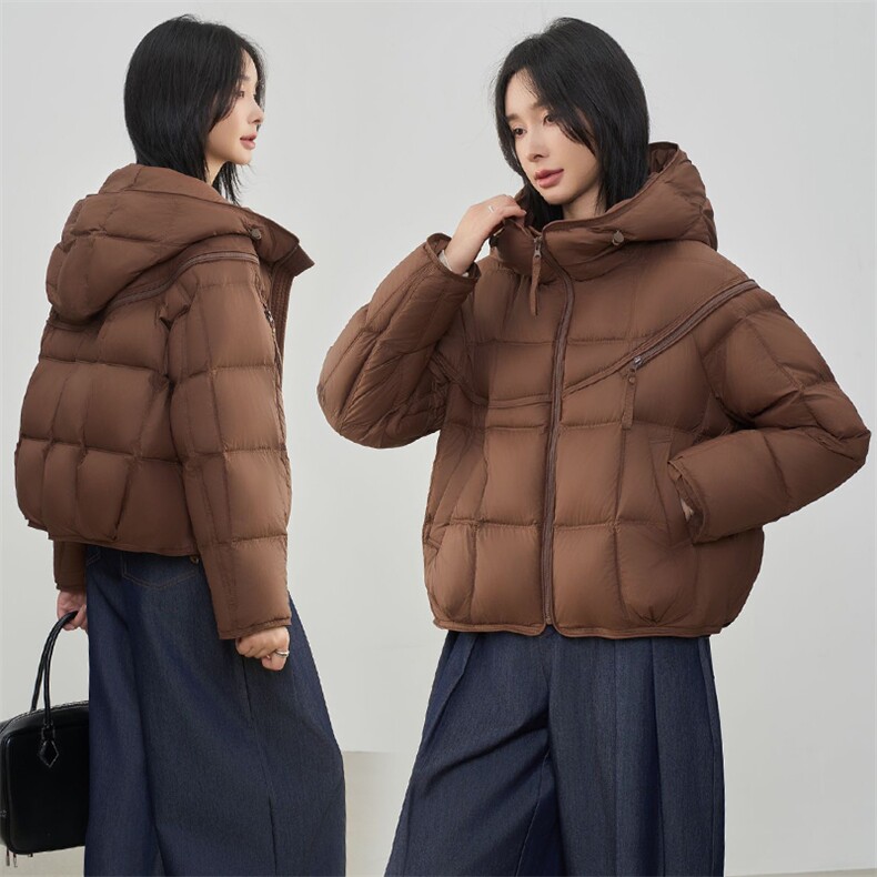 2025年冬季休闲风保暖常规90白鸭绒,女装羽绒服,阳光伊恋