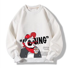 圆领卫衣男大码加厚加绒长袖t恤男S6218-P28加绒款-P33，男装卫衣，电商A040