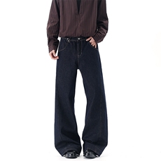 【现货】XZ1218BKN004特价P52美式水洗直筒丹宁解构明线牛仔裤，男装牛仔裤，星座1218（原611-3）