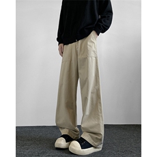 美式高街裤子男潮牌休闲裤cleanfit微喇垂感伐木工装裤K615-P55，男装休闲裤，星座308B-2