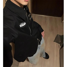 美式复古脏脏做旧牛仔裤男女直筒宽松慵懒松弛感裤子N7659，男装牛仔裤，星座1116A（原606A-3）