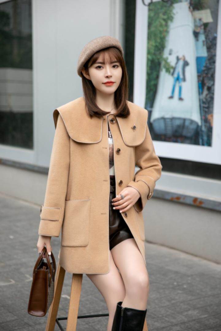 现货供应：冬装新款双面羊绒大衣外套M一XX，其它，拉思维加丝