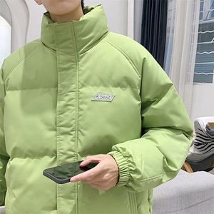 新款男冬季加厚立领纯色港风棉衣M065B-P90控148图片