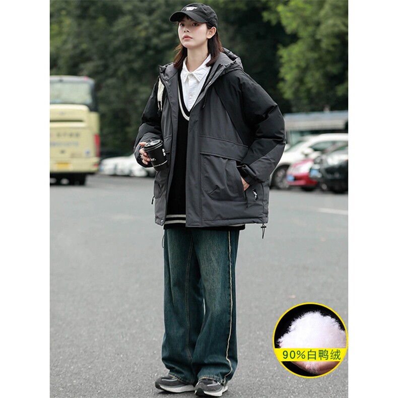 冬上新加绒加厚羽绒服中性时尚冲锋衣外套男女8319-P220控价318,男装羽绒服,电商A441-1