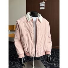 羊羔毛毛领棉服派克服男女冬季2025新款立领工装棉衣外套P78，男装棉衣，电商C306-1