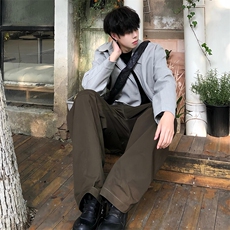 美式正肩夹克男生春季穿搭2025新款翻领行政上衣简约休闲西服外套，男装夹克，星座506A