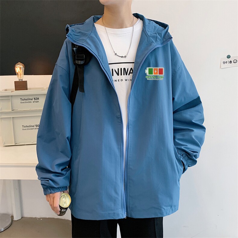 ！港风风衣男短款长袖夹克男休闲外套男上衣男DJK234-P45，男装夹克，电商B371