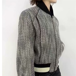 HT159-P78 男士廓形夹克加厚保暖棉服黑灰色个性美潮外套图片
