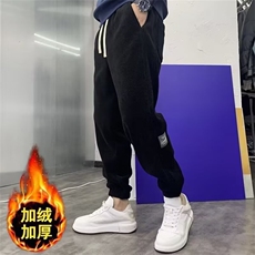 裤子男士休闲春秋冬季新款大码工装束脚裤运动卫裤潮牌灯芯绒男裤，男装休闲裤，星座506A