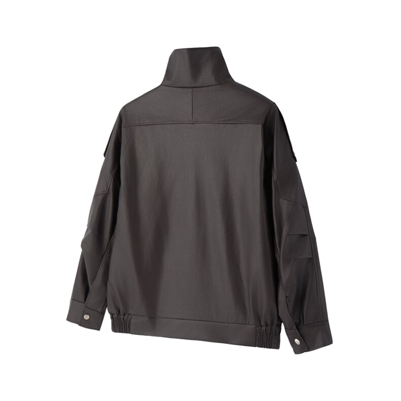 高级感加绒皮衣痞帅街头机车服PU皮夹克外套221-5/Y115/特P95,男装夹克,星座221-5
