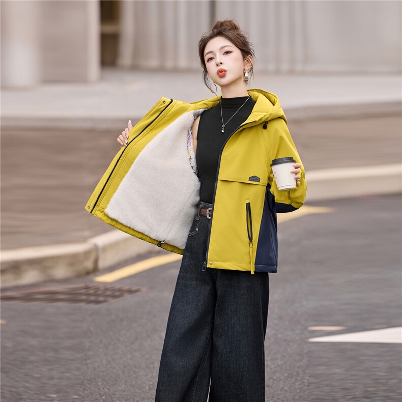 2025年时尚流行简约派克服冬季,女装棉衣/棉服,涵亦佰惠
