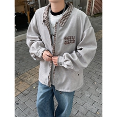 春秋痞帅外套男ins高街潮牌港风日系原宿风宽松夹克JK0619-P73，男装夹克，星座308B-2