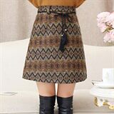 半身裙百搭A字裙2020年冬季时尚潮流简约中裙拉链，女装半身裙，婵米儿