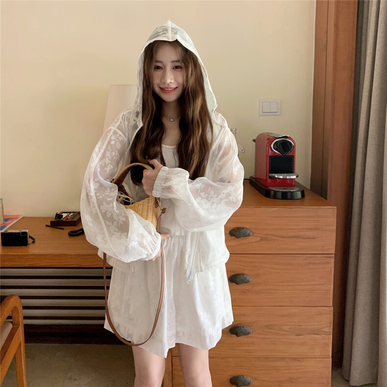 夏新品好数据轻薄防晒连帽套装2C259-7735-P135-K198,女装套装/套裙,2C259