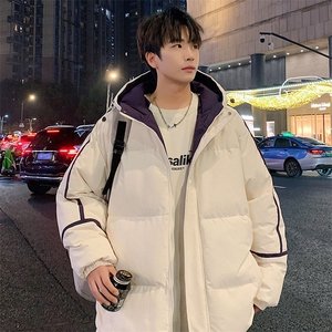 现货抖音得物品质 拼接撞色三防加厚羽绒棉衣外套连帽棉服 LL3096图片