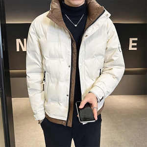 6651 标50P185 冬季男士立领拼色羽绒服图片