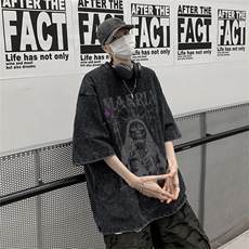 TX12P35夏季水洗宽松T恤，男装T恤，星座517A-6