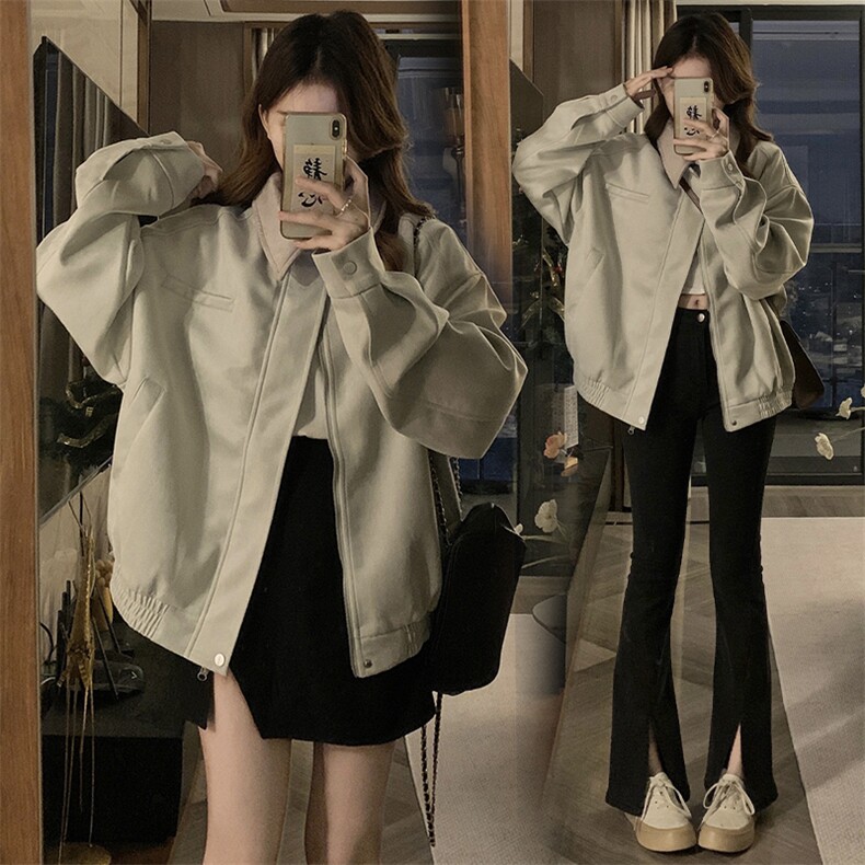 美式复古麂皮夹克棒球服高街情侣外套韩版设计感bf风夹克C696-88,男装夹克,星座911-2(原星座613-2）