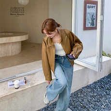 甜酷风黄色皮衣外套女春秋2025新款小个子又酷又飒机车服PU皮夹克，女装短外套，2C285