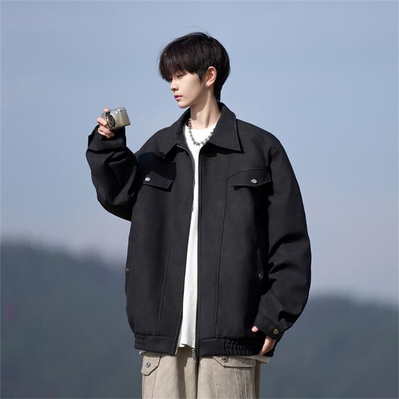 现货自拍图扎染正肩PU皮衣大码立领夹克外套男JK8088-P85控128，男装皮衣，星座1209-2