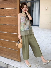 新中式套装女2026夏季新款独特漂亮设计感超火减龄无袖两件套，女装套装/套裙，丽影随形