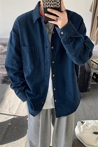 长袖牛仔衬衫 GC28-P52控78 成分74.9%棉12.7%聚酯纤维12.4%粘纤图片