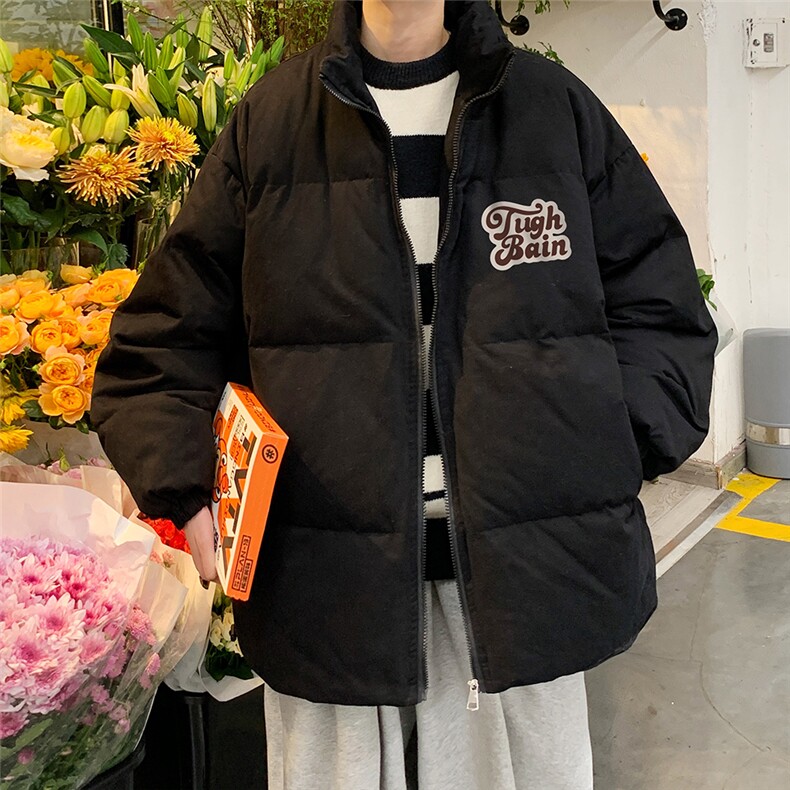 港风秋冬新款保暖立领宽松棉服外套男MY62038P95控118,男装棉衣,电商A268A