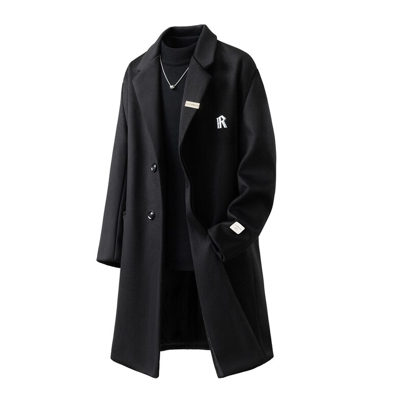 1中长款呢子大衣毛呢外套M-5XL大码聚酯纤维FY78154P138控208，女装短外套，星座226-2