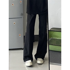 【有货】三条杠条纹织带裤子夏季直筒宽松速干运动裤K22LL-特P40，女装休闲裤，星座1007（原301D）