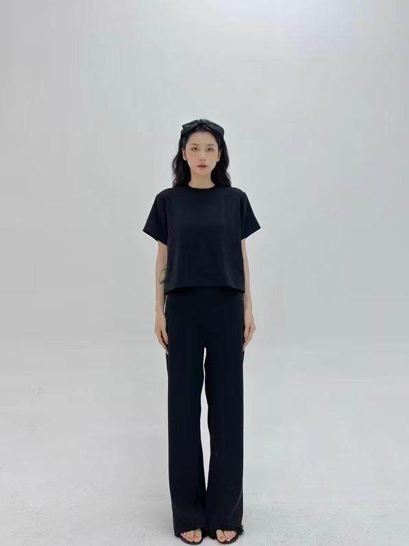 黑色极简懒人套装，女装职业装，HE