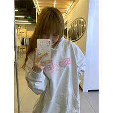 5338-P50原版做工#贴布刺绣休闲连帽卫衣薄款/加绒，女装卫衣/绒衫，星座617A-2