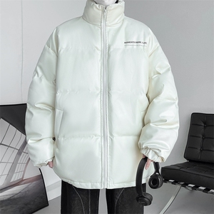 冬季字母印花皮棉衣男立领加厚男士棉服潮流棉袄A266-PY2101-P110图片