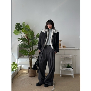 一件过冬 1500G环保狼毛三防面料狼王短宽座山雕棉服JM006-P128图片