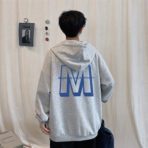 KS21260-P38 连帽开衫卫衣男运动外套大码班服图片
