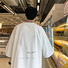xZ116-T129-p20-控39M-5XL抖音拼接OVERSIZECLEANFITT恤夏季大码，男装T恤，星座116